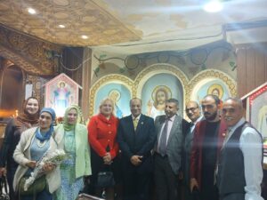 الاتحاد العام للمصريين بالخارج وحزب حماة الوطن أمانة محرم بك بالإسكندرية يشاركون في الاحتفال بعيد القيامه