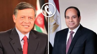 الرئيس السيسي.. يشدد على تضامن مصر الكامل مع الأردن ودعمها في مواجهة الإرهاب الذي يهدد أمن واستقرار الأردن