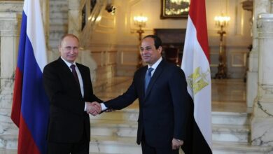 الرئيس المصري والرئيس ونظيره الروسي
