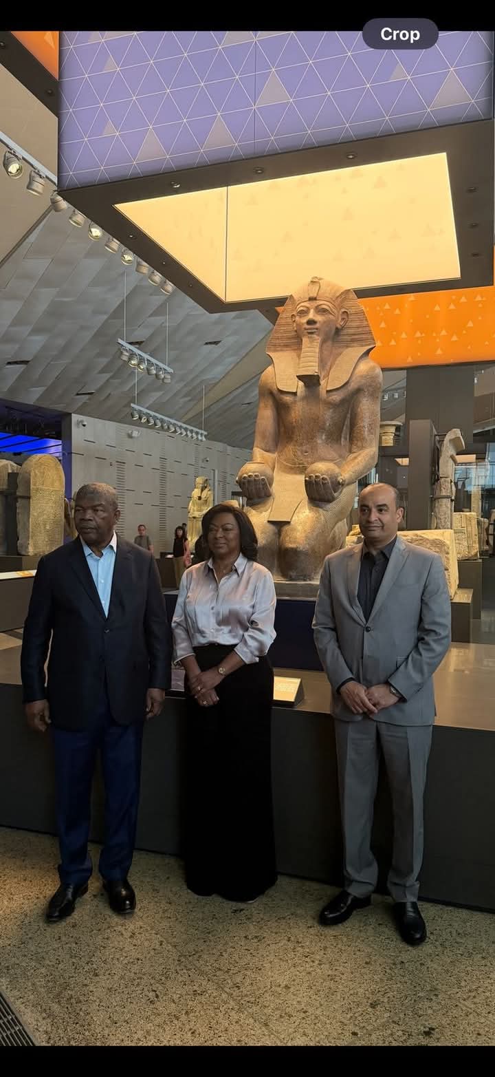 المتحف المصري الكبير.. يستقبل رئيس جمهورية أنجولا الرئيس الحالي للاتحاد الأفريقي