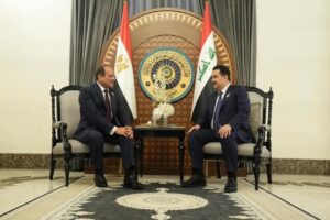 الرئيس عبد الفتاح السيسي.. يلتقي برئيس الوزراء العراقي