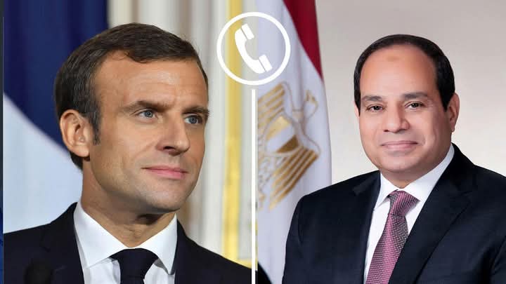 الرئيس عبد الفتاح السيسي.. يتلقى اتصالاً هاتفيا من الرئيس الفرنسي