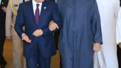 رئيس دولة الإمارات يستقبل الرئيس عبدالفتاح السيسي بمطار أبوظبي