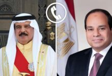 الرئيس عبد الفتاح السيسي يجري اتصالاً هاتفياً اليوم بملك البحرين