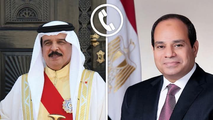 الرئيس عبد الفتاح السيسي يجري اتصالاً هاتفياً اليوم بملك البحرين