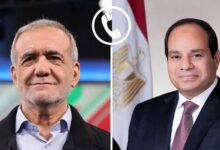 الرئيس عبد الفتاح السيسي يجري اتصالاً هاتفياً بالرئيس الإيراني "مسعود بزشكيان