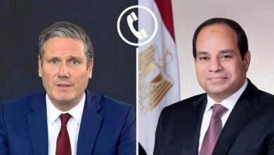 الرئيس السيسي ورئيس وزراء بريطانيا يبحثان تطورات الأوضاع بالشرق الأوسط