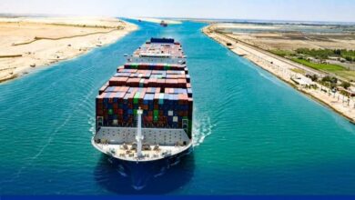 قناة السويس تشهد عبور سفينة الحاويات "CMA CGM OSIRIS" ضمن قافلة الجنوب بحمولة 154 الف طن