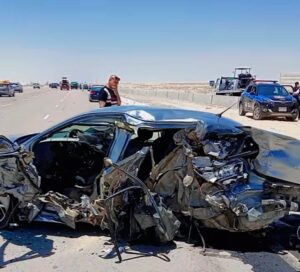 مصرع أسرة كاملة في حادث مروع بطريق العلمين