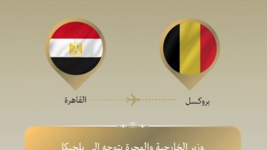  وزير الخارجية والهجرة يتوجه إلى بروكسل