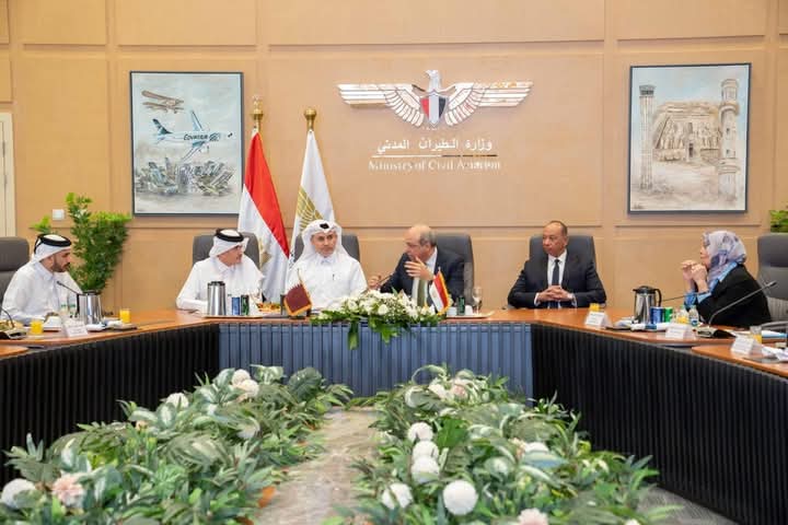 تعاون مصري قطري في مجال الملاحة الجوية