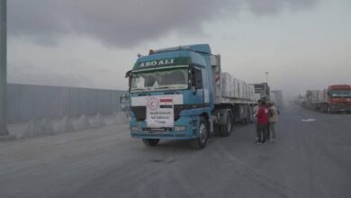 زاد العزة انطلاق ثالث قافلة محملة بنحو 1300 طن من المساعدات الغذائية والطبية العاجلة إلى غزة