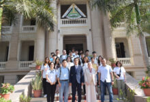 رئيس جامعة بنها يستقبل طلاب المدرسة الصيفية بجامعة وسط الصين الزراعية