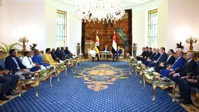 الرئيس عبد الفتاح السيسي يستقبل رئيس جمهورية أوغندا