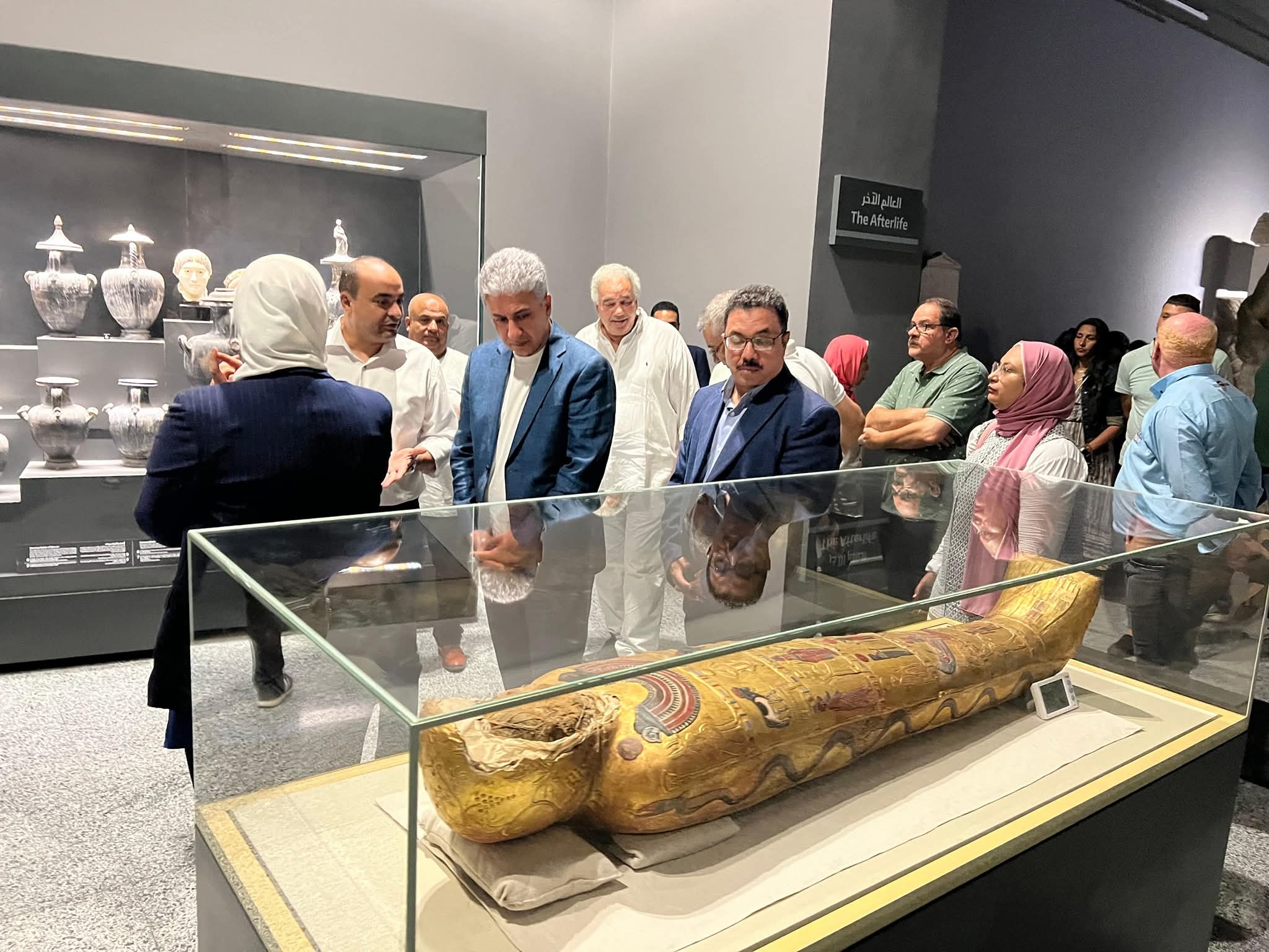 وزير السياحة والآثار يتفقد المتحف اليوناني الروماني وقلعة قايتباي