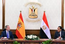 ملك أسبانيا يؤكد دور مصر المهم في المنطقة وخاصة فيما يتعلق بالقضية الفلسطينية