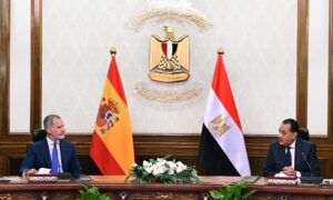 ملك أسبانيا يؤكد دور مصر المهم في المنطقة وخاصة فيما يتعلق بالقضية الفلسطينية