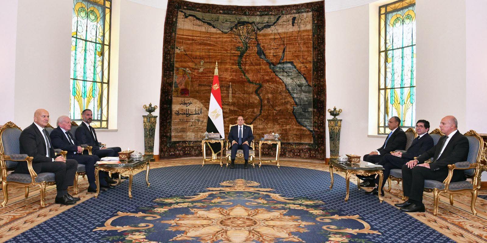 الرئيس عبد الفتاح السيسي يستقبل رئيس شبكة الآغا خان للتنمية