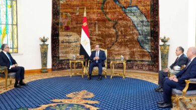 الرئيس عبد الفتاح السيسي يستقبل الدكتور خالد العناني