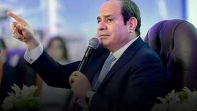 الرئيس السيسي مصر لن تقف مكتوفة الأيدي بل ستتخذ كافة التدابير لحماية أمنها المائي