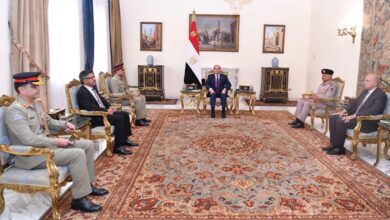 الرئيس عبد الفتاح السيسي يستقبل رئيس أركان القوات البرية الباكستانية