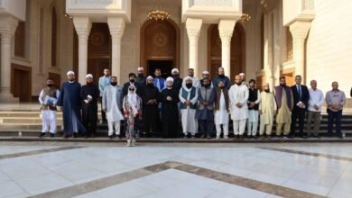  وزير الأوقاف يستقبل وفدًا من علماء باكستان بمسجد مصر